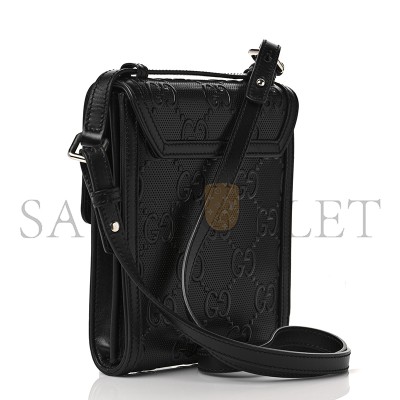 GUCCI GG EMBOSSED MESSENGER BAG ‎625782 (20.5*18*4cm)
